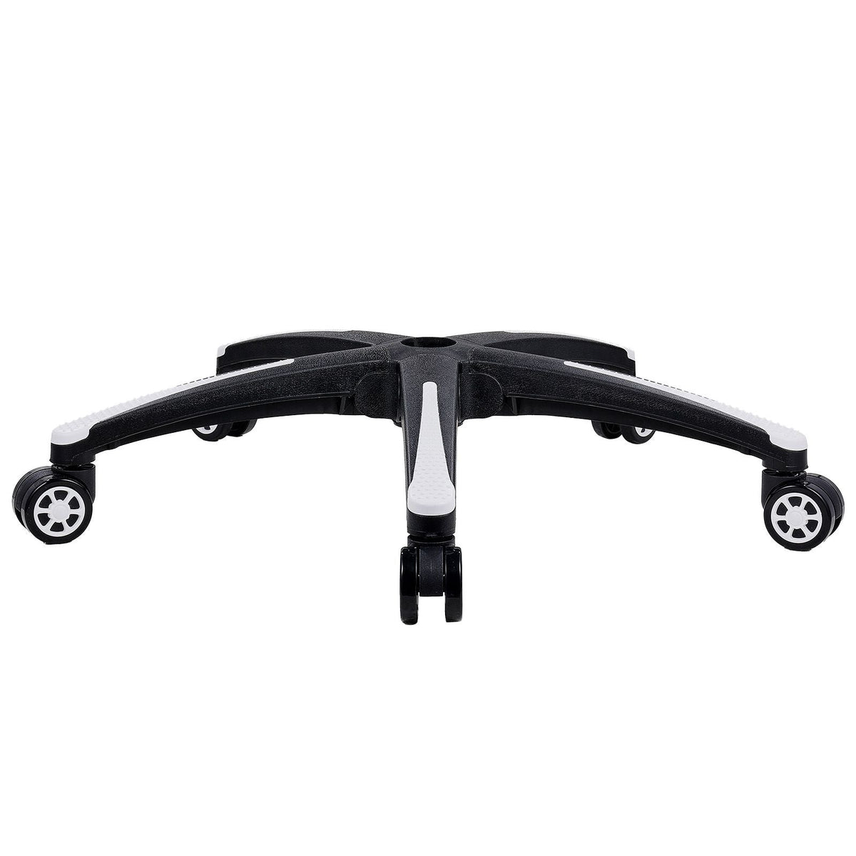Office Chair Base Replacement, 28", 2500 lbs Static Load, Heavy Duty Universal Computer Desk Chair Stool Base Part with 5 Casters and Reinforced Legs, Desk Chair Base Replacement, Black + White