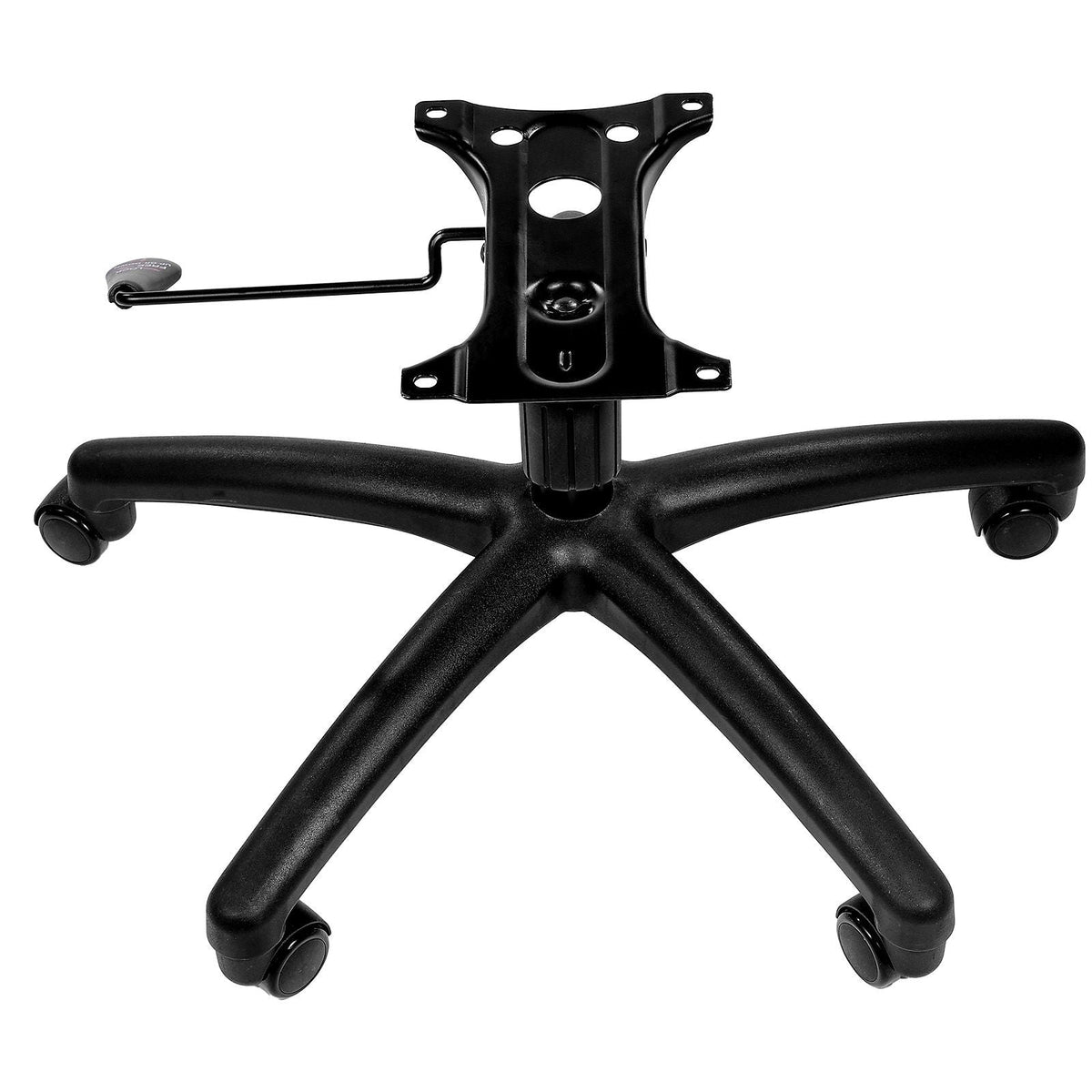 Office Chair Base Replacement, 28", 2500 lbs Static Load, Heavy Duty Universal Computer Desk Chair Stool Base Part with 5 Casters, Gas Cylinder & Seat Plate, Desk Chair Base Replacement, Black
