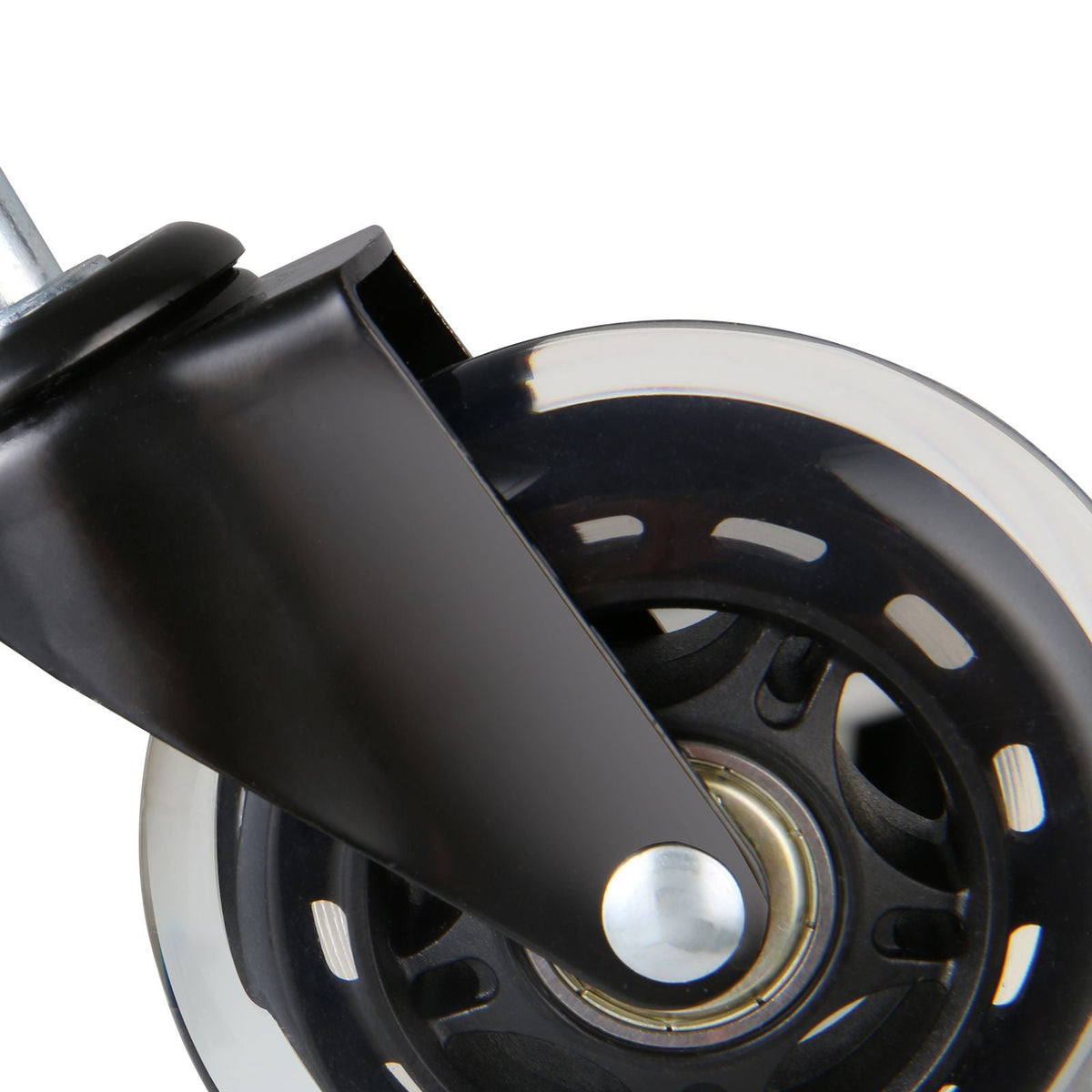 Office Chair Wheels, Set of 5, 3 inch Caster Wheels Replacement for Hardwood Floors and Carpet, Heavy Duty Computer Gaming Desk Casters with 130 lbs Load Capacity, Universal Fit for Most Chairs