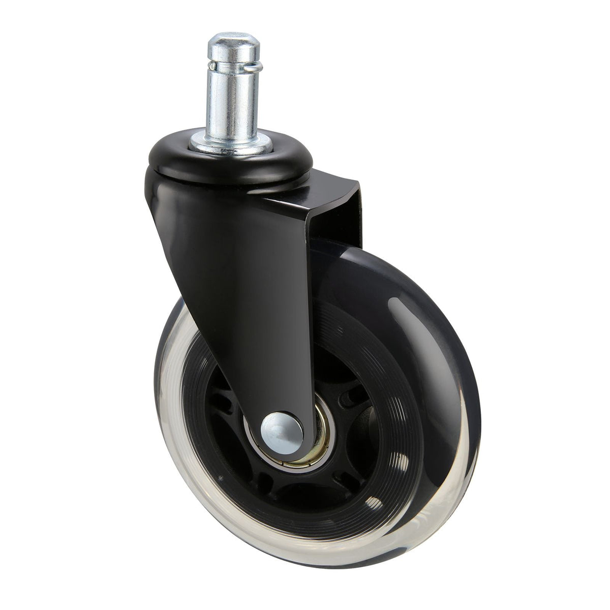 Office Chair Wheels, Set of 5, 3 inch Caster Wheels Replacement for Hardwood Floors and Carpet, Heavy Duty Computer Gaming Desk Casters with 130 lbs Load Capacity, Universal Fit for Most Chairs