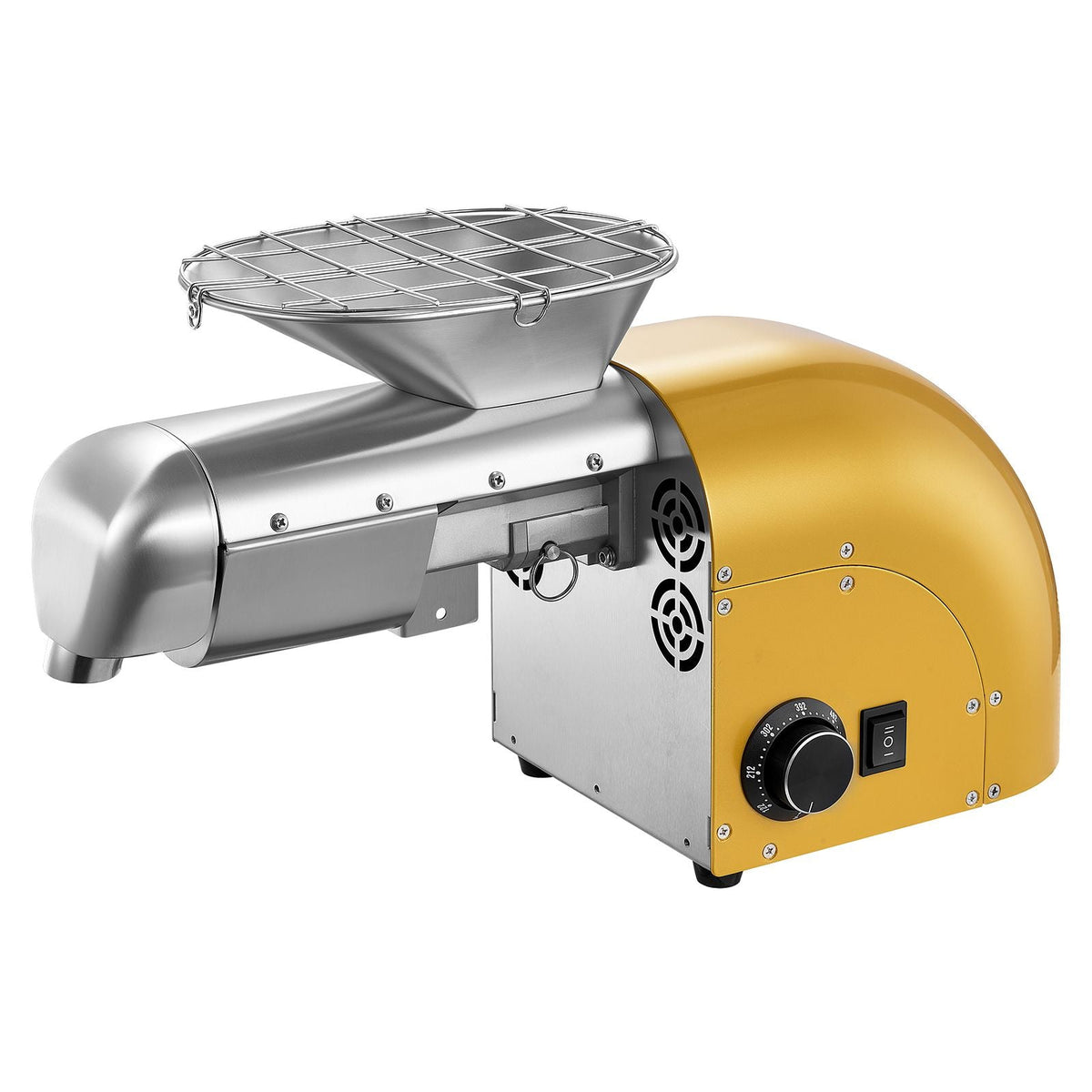 Oil Press Machine, 11 LBS/H Capacity, 1250W Oil Extractor Machine, Automatic Electric Oil Maker for Home Commercial Use, 122 F - 572 F Hot & Cold Pressing for Peanuts Sesames Soybeans Almonds