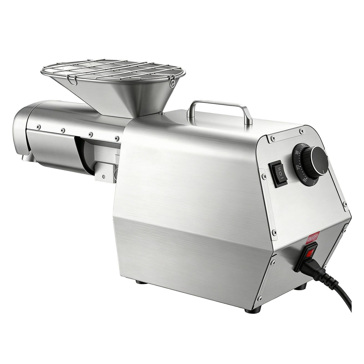 Oil Press Machine, 11 LBS/H Capacity, 1250W Oil Extractor Machine, Automatic Electric Oil Maker for Home Commercial Use, 122 F - 572 F Hot & Cold Pressing for Peanuts Sesames Soybeans Almonds