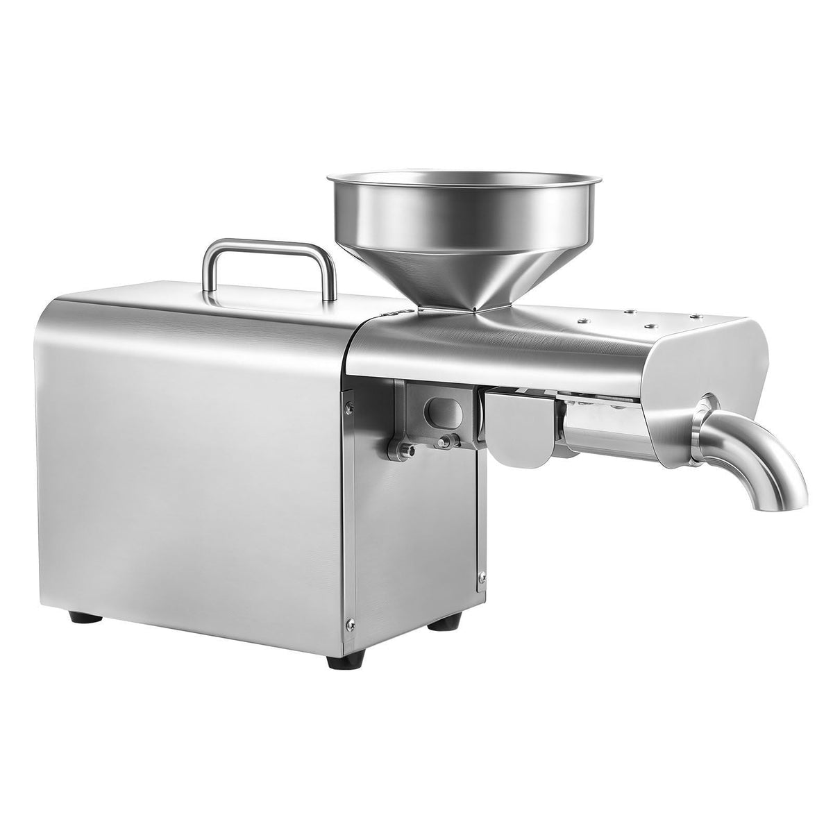 Oil Press Machine, 8.27 LBS/H Capacity, 750W Oil Extractor Machine, Automatic Electric Oil Maker for Home Commercial Use, 122 F - 572 F Hot Pressing for Peanuts Sesames Soybeans Almonds