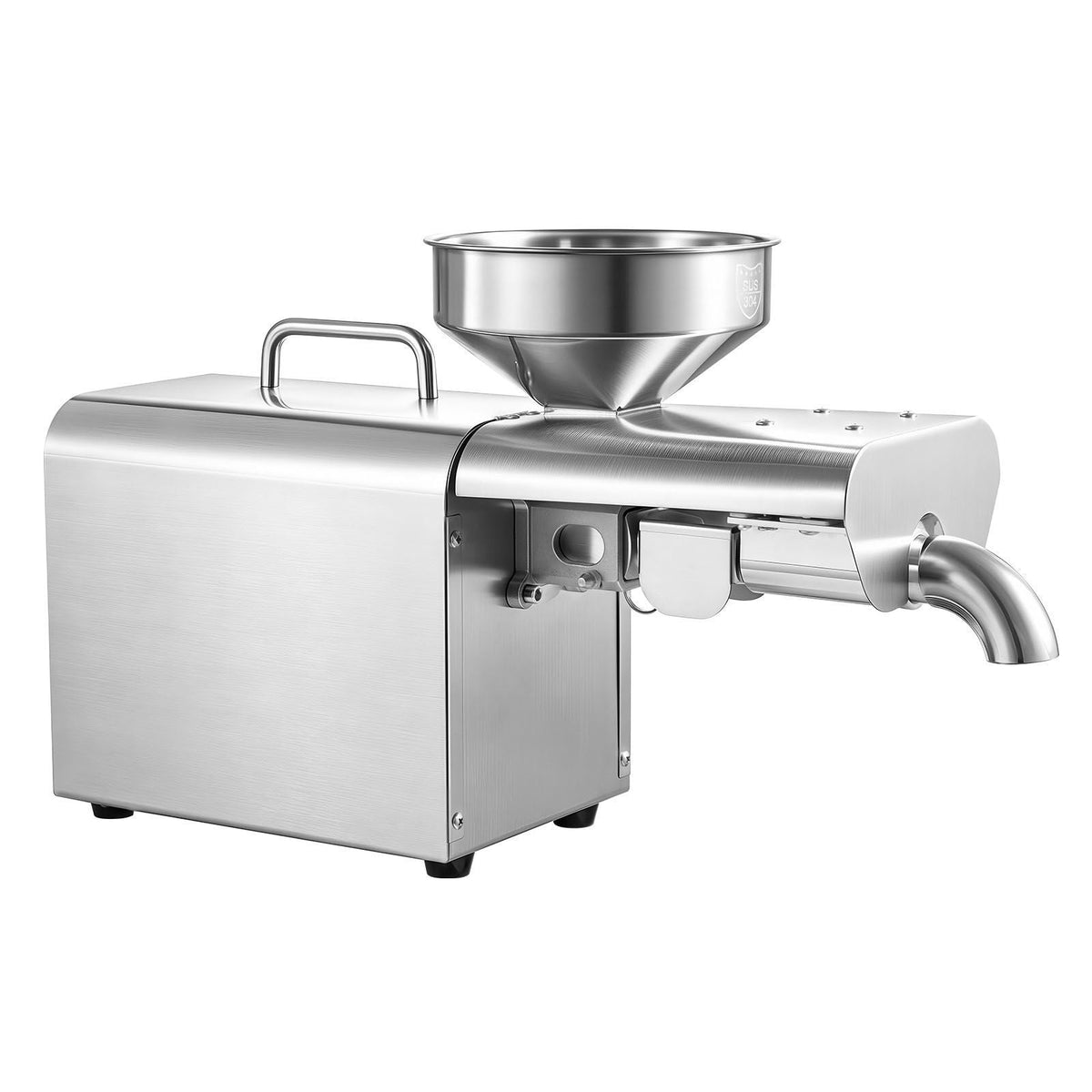 Oil Press Machine, 8.27 LBS/H Capacity, 750W Oil Extractor Machine, Automatic Electric Oil Maker for Home Commercial Use, 122 F - 572 F Hot Pressing for Peanuts Sesames Soybeans Almonds