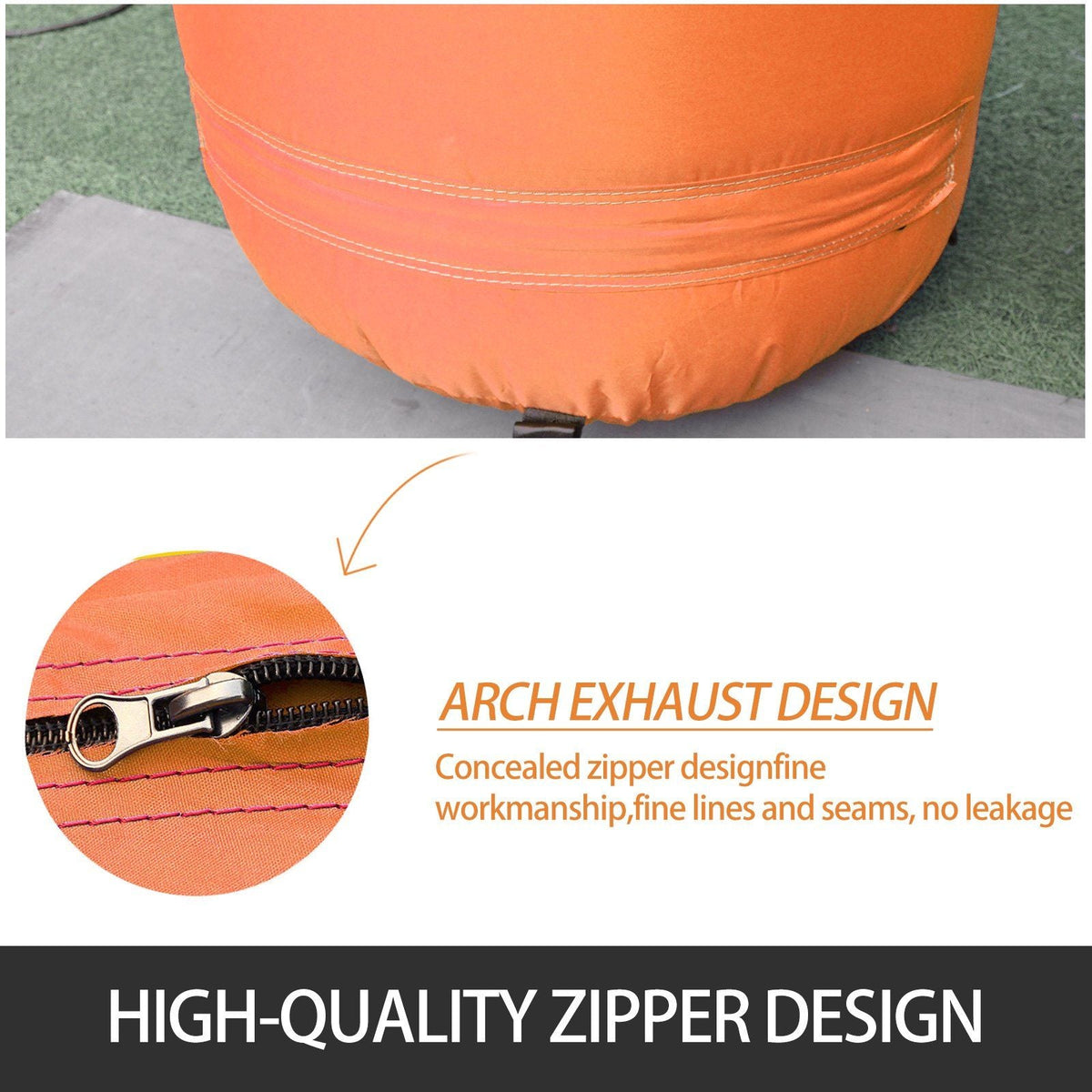 Orange Outdoor Advertising Inflatable Arch Air Blower 19.5FT with Blower