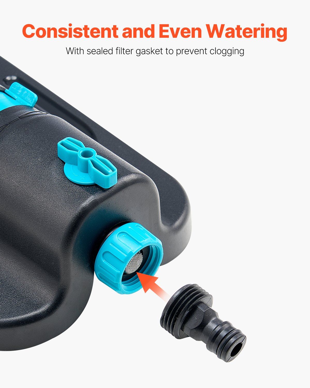 Oscillating Sprinkler Up to 4500 ft² Water Sprinkler with 18 Precision Nozzles