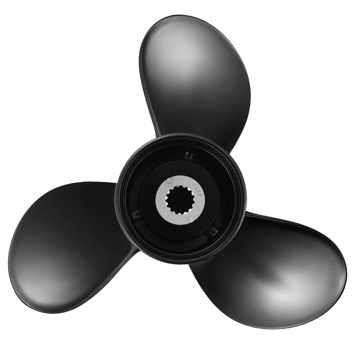 Outboard Propeller, Upgrade OEM 15 Spline Tooth Aluminum Outboard Boat Propeller Fit Mercury Engines 40-140 HP, 4-1/4" Gearcase, 3-Blade, RH (Right Hand Rotation), OEM Parts No. 48-77346A45