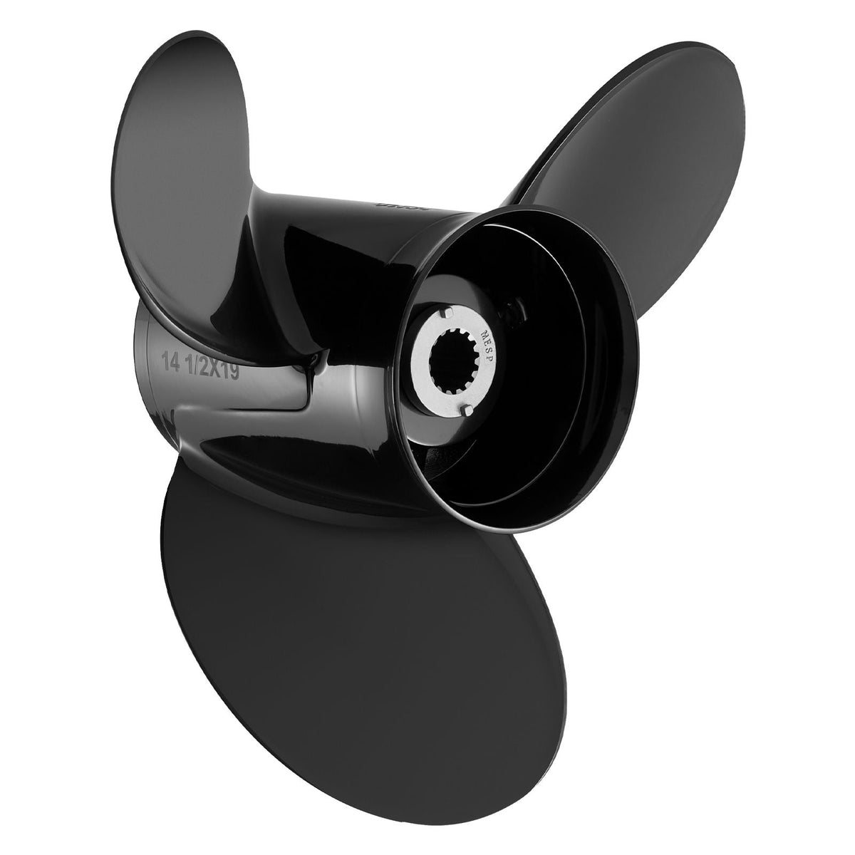 Outboard Propeller, Upgrade OEM 15 Spline Tooth Aluminum Outboard Boat Propeller Fit Mercury/Mariner Engines 135-300 HP, 4-3/4" Gearcase, 3-Blade, RH (Right Hand Rotation), OEM No. 48-832830A45