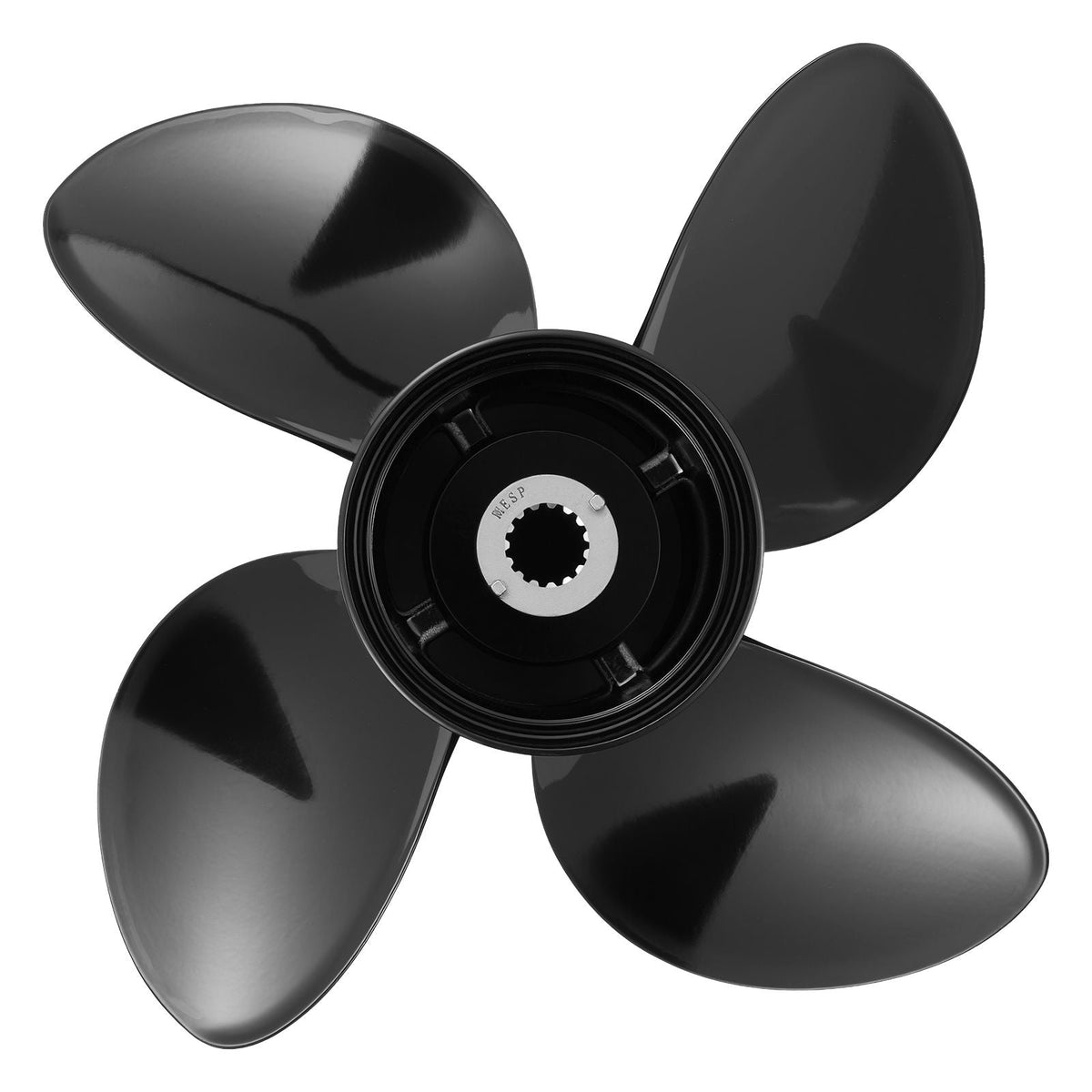 Outboard Propeller, Upgrade OEM 15 Spline Tooth Aluminum Outboard Boat Propeller Fit Mercury/Mariner Engines 135-300 HP, 4-3/4" Gearcase, 4-Blade, RH (Right Hand Rotation), OEM No. 48-8M0084495