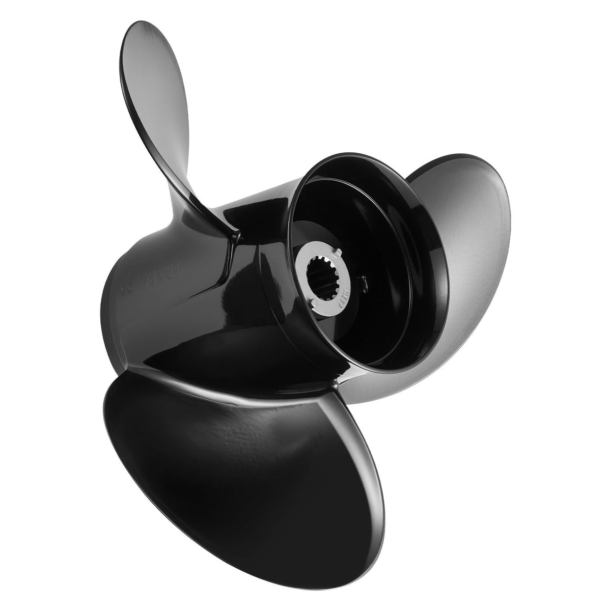 Outboard Propeller, Upgrade OEM 15 Spline Tooth Aluminum Outboard Boat Propeller Fit Mercury/Mariner Engines 90-400 HP, 4-3/4" Gearcase, 3-Blade, RH (Right Hand Rotation), OEM No. 48-832832A45