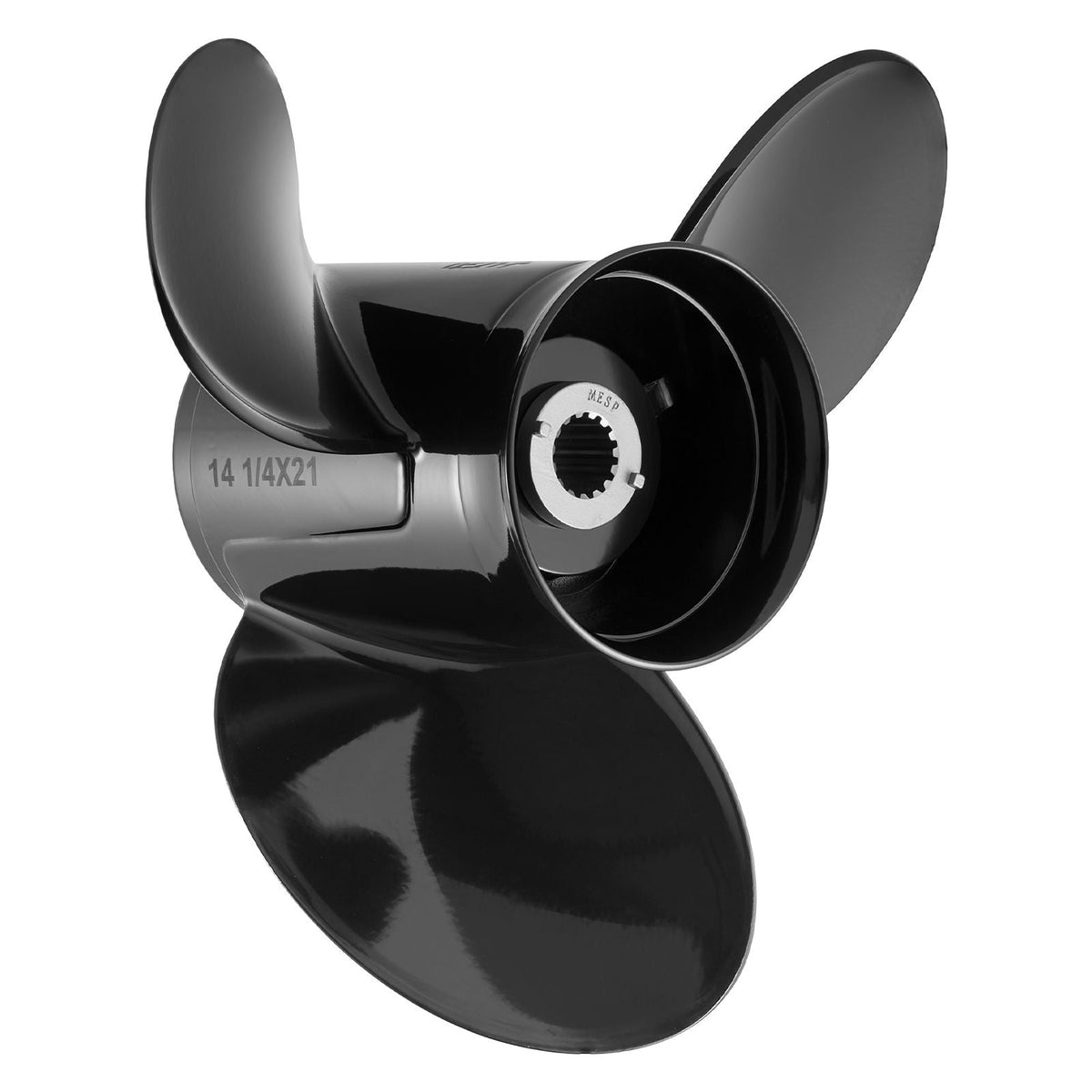 Outboard Propeller, Upgrade OEM 15 Spline Tooth Aluminum Outboard Boat Propeller Fit Mercury/Mariner Engines 90-400 HP, 4-3/4" Gearcase, 3-Blade, RH (Right Hand Rotation), OEM No. 48-832832A45