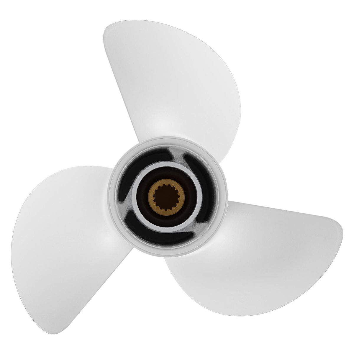 Outboard Propeller, Upgrade OEM 15 Spline Tooth Aluminum Outboard Boat Propeller Fit Yamaha Engines 60-130 HP, 4-1/4" Gearcase, 3-Blade, RH (Right Hand Rotation), OEM Parts No. 6E5-45947-00-EL
