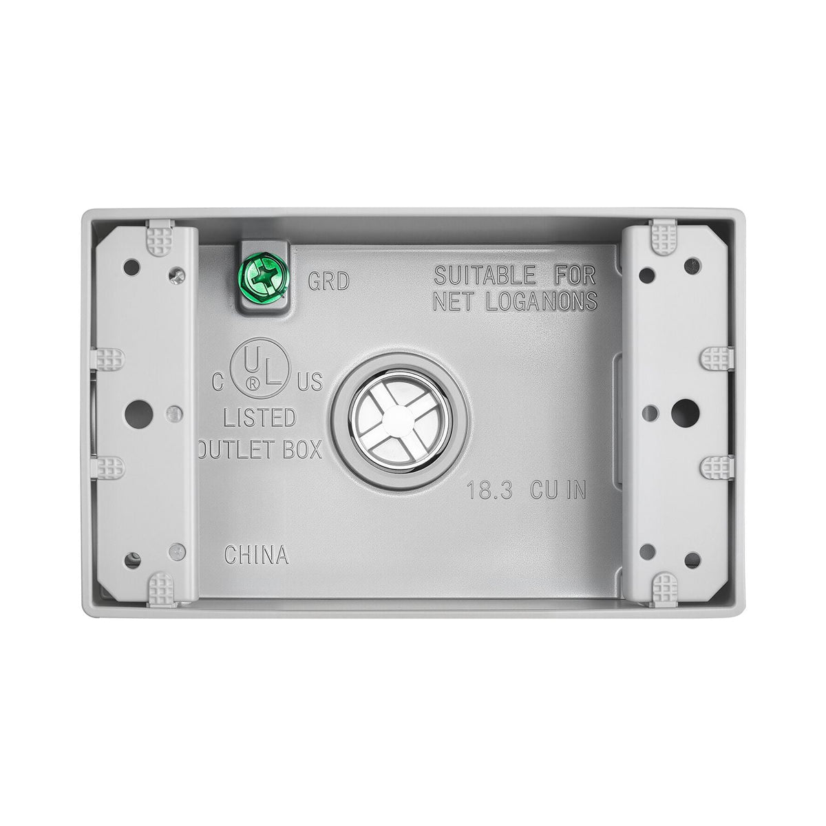 Outdoor Electrical Box, 4.5 x 2.8 x 2 in, Weatherproof Outlet Junction Box, Suitable 1/2-Inch or 3/4-Inch Electrical Conduit, 18.3 Cu.In Large Capacity Plug Receptacle Protector, 4PCS, Gray