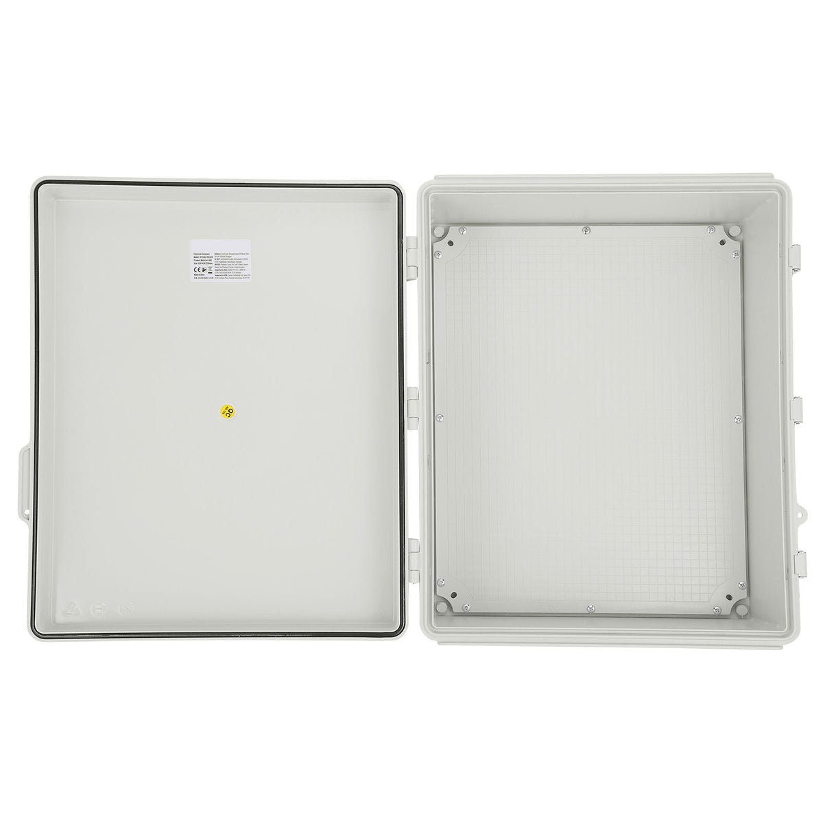 Outdoor Electrical Junction Box, 13.78 x 9.84 x 5.90 in, ABS Plastic Electrical Enclosure Box with Hinged Cover Stainless Steel Latch, IP67 Dustproof Waterproof for Outdoor Electrical Projects