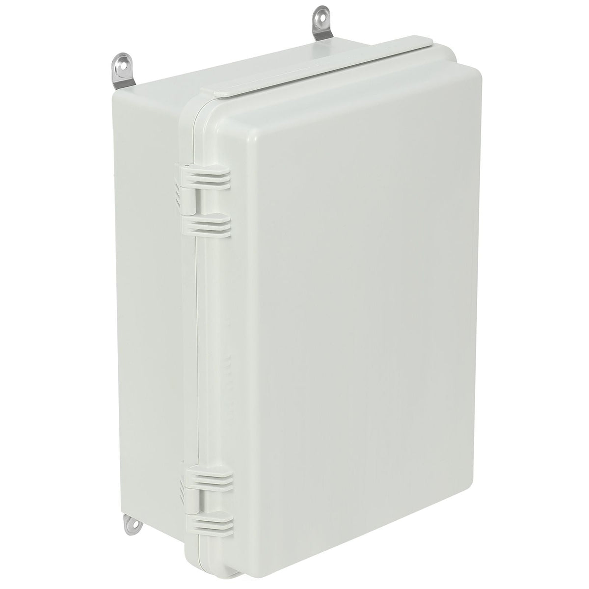 Outdoor Electrical Junction Box, 16.93 x 12.99 x 7.09 in, ABS Plastic Electrical Enclosure Box with Hinged Cover Stainless Steel Latch, IP67 Dustproof Waterproof for Outdoor Electrical Projects