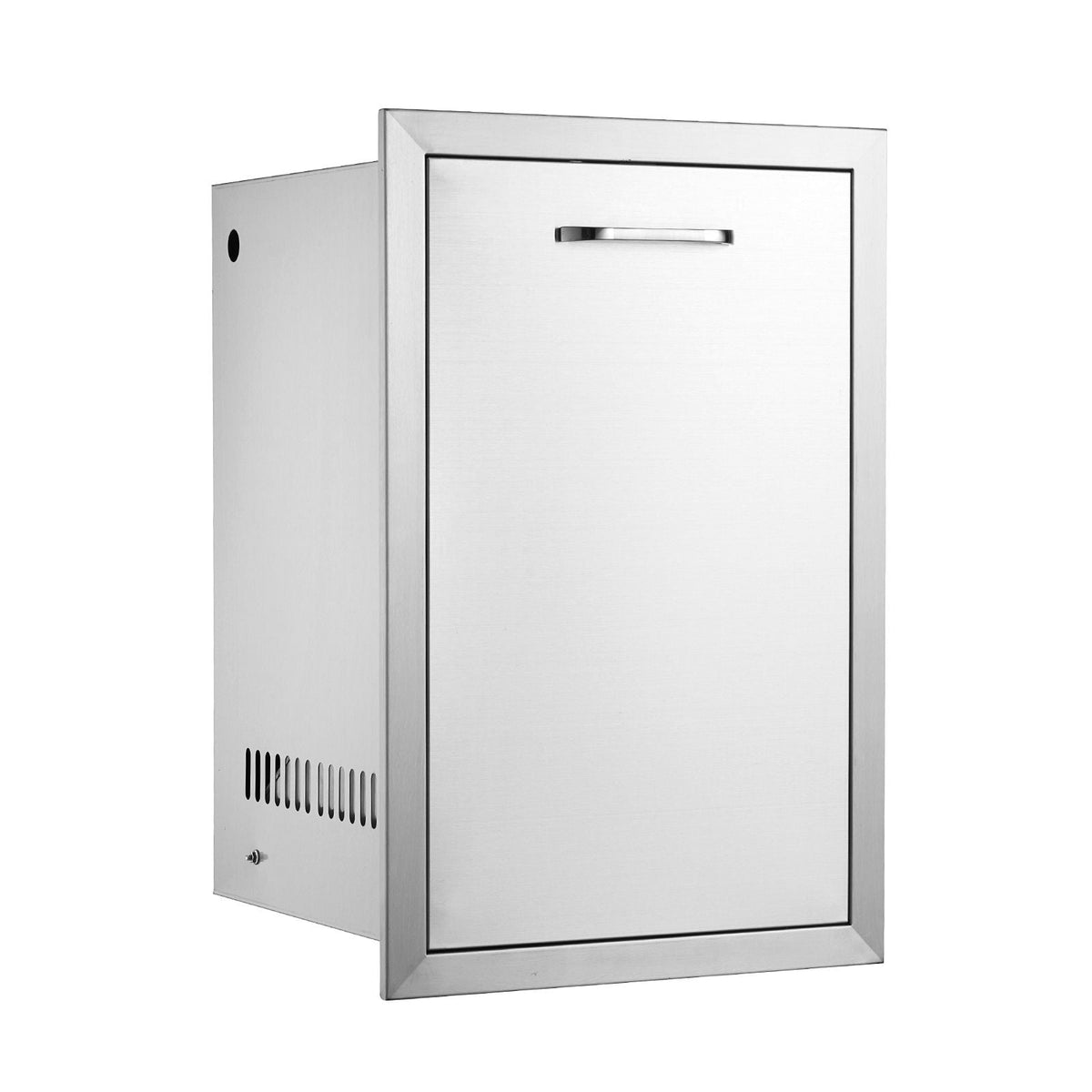 Outdoor Kitchen Propane Tank Drawer 16Wx24.4Hx16D Inch Stainless Steel Pull Out Trash Drawer with Handle for Outdoor Kitchen BBQ Island