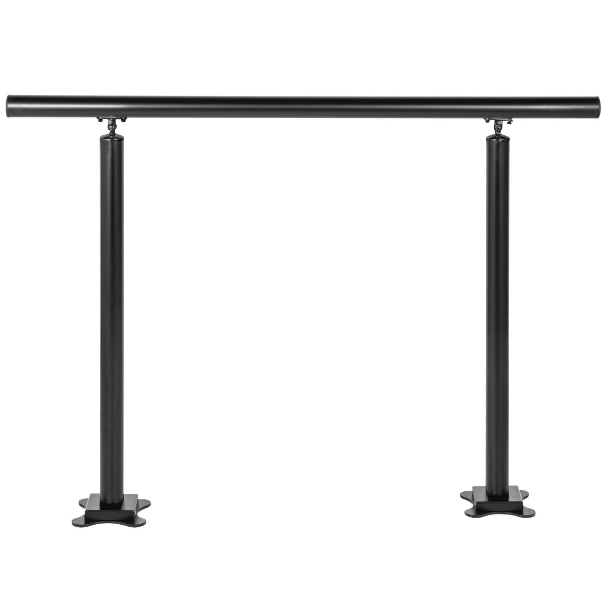 Outdoor Stair Railing Kit, 3 FT Handrails 1-3 Steps, Adjustable Angle Black Aluminum Stair Hand Rail for The Elderly, Handrails for Outdoor Steps