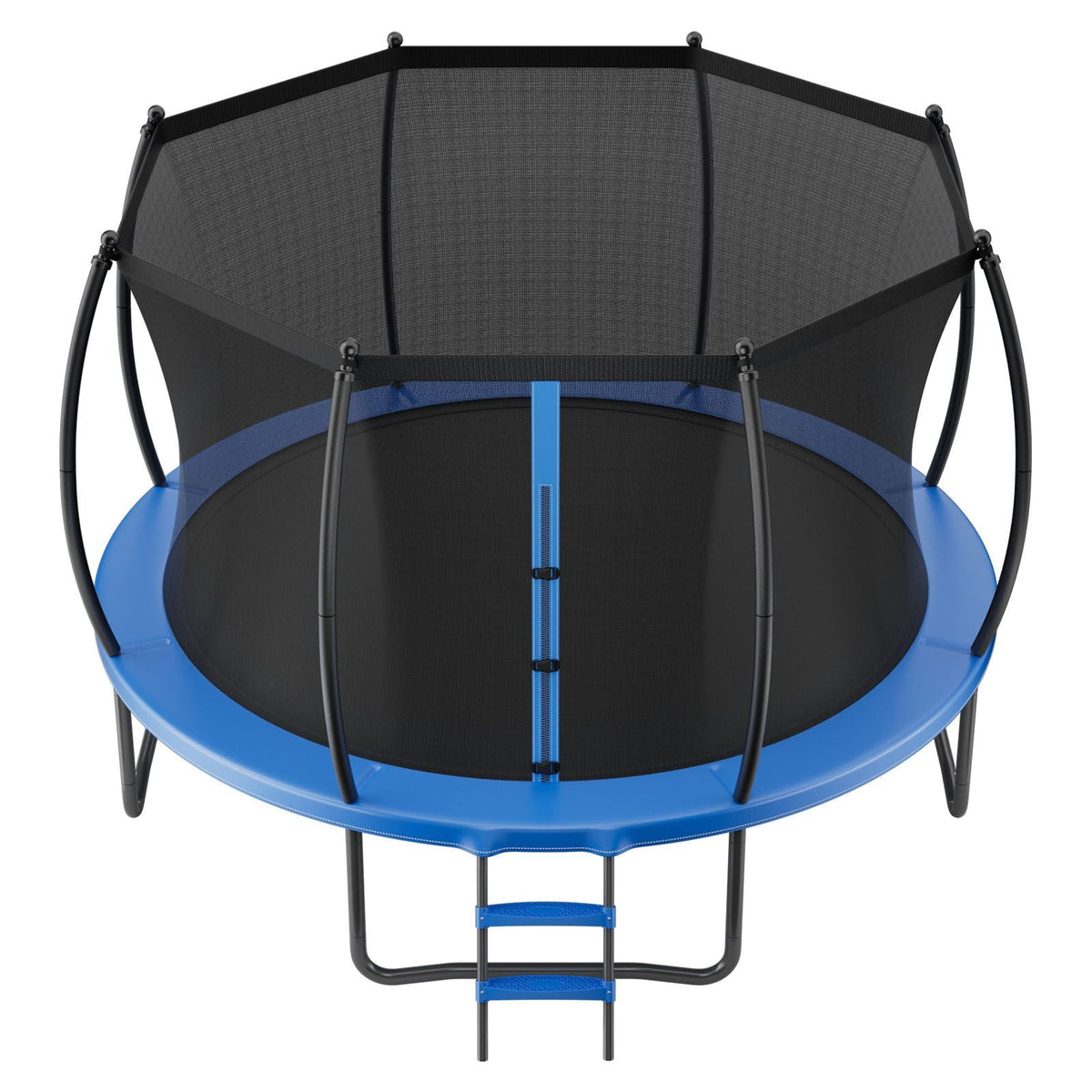 Outdoor Trampoline, 12FT Recreational Trampoline, ASTM Approved Trampolines with Enclosure Net & Thickened Pad, Max 400 lbs Weight Capacity, Anti-Rust Backyard Trampolines for Kids & Adults