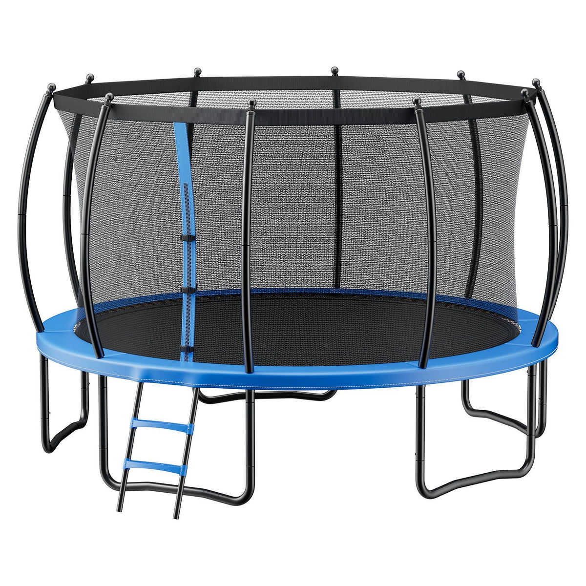 Outdoor Trampoline, 16FT Recreational Trampoline, ASTM Approved Trampolines with Enclosure Net & Thickened Pad, Max 475 lbs Weight Capacity, Anti-Rust Backyard Trampolines for Kids & Adults