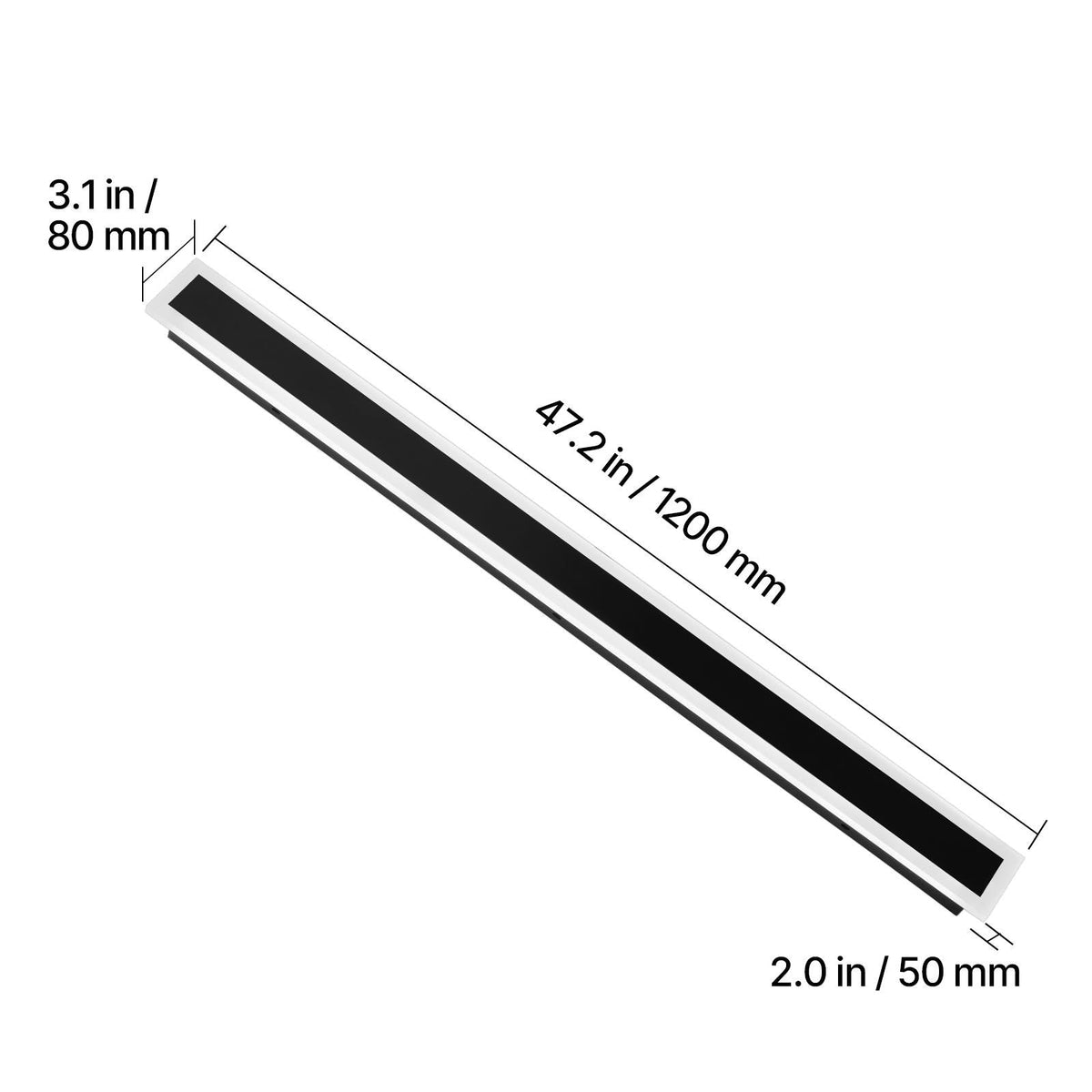 Outdoor Wall Lights, 2 Pack, 39.4 Inch Long RGB Modern Exterior Wall Sconce Light Fixtures, 2700K-6000K, IP65 Waterproof Anti-Rust, Dimmable Outside Wall Mount Lighting, for House Porch Garage