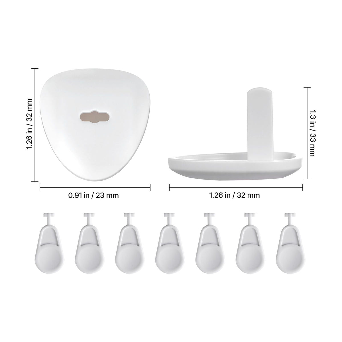 Outlet Covers, 70 Pack, Plug Covers for Electrical Outlets, Secure Electric Socket Protector Caps with Shock Prevention, Easy Installation, Insulated ABS, for Home Wall Power Sockets, White