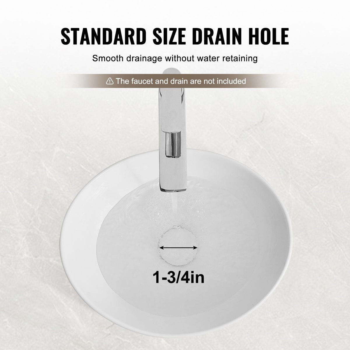 Oval Vessel Sink, 16" x 13.4" Bathroom Vessel Sink Bowl Countertop, White Ceramic Bathroom Sinks Above Counter, Bowl Sink with Modern Style, Well-Packaged for Bathroom, Hotel, Toilet, RV