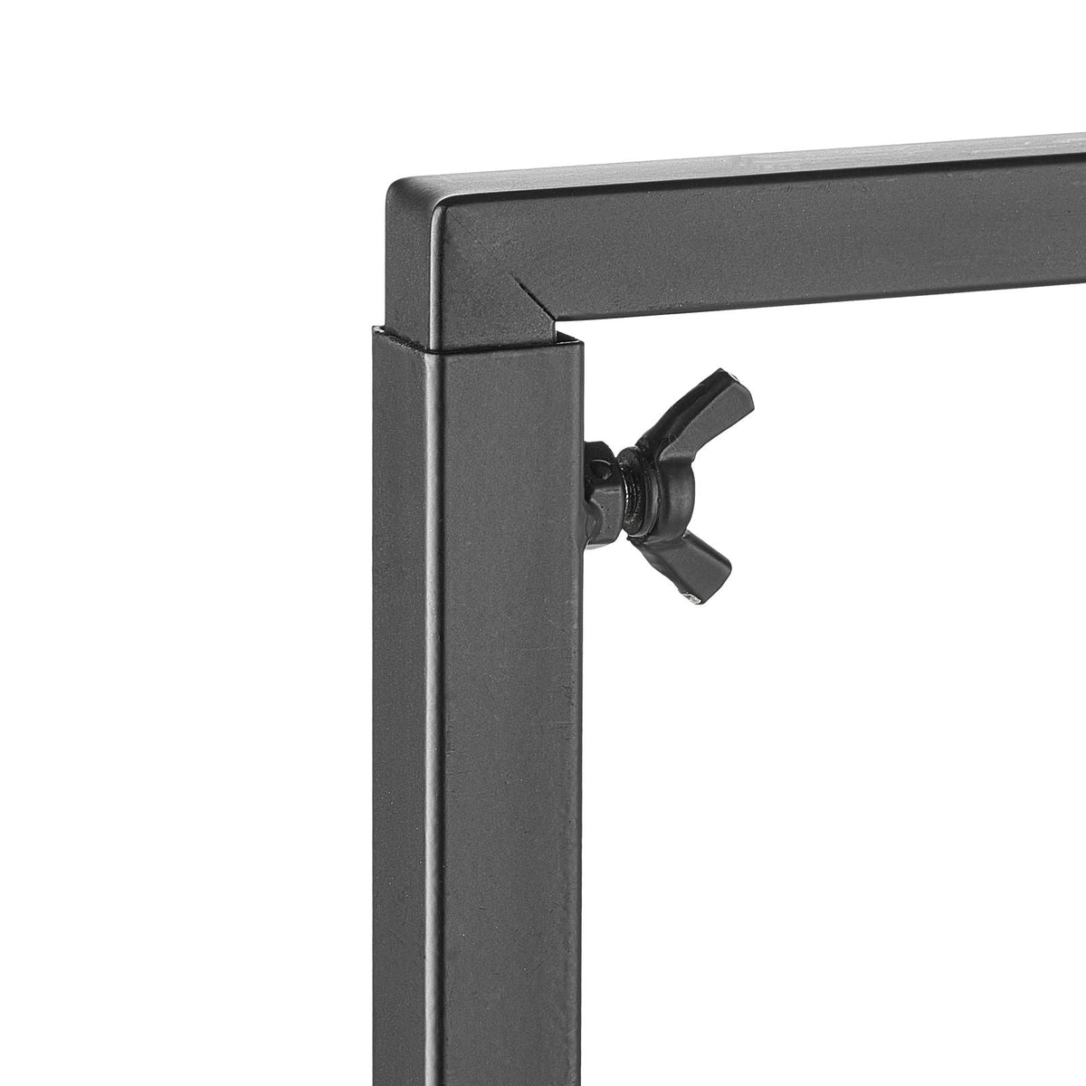 Over The Table Rod Stand with Clamps, 13"-42" Tall & 28"-98" Length Adjustable, Metal Table Arch Stand, Tabletop Balloon Arch Frame for Wedding Birthday Party Christmas Decorations, Black