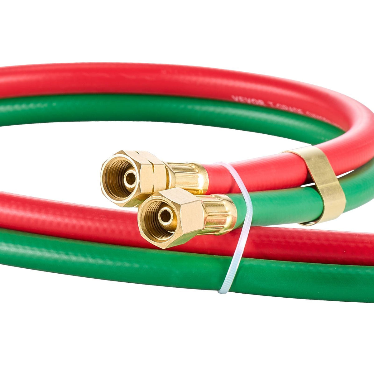 Oxygen Acetylene Hose, 1/4-Inch x 50FT Oxy Acetylene Hose with 9/16"-18 B Fitting, 300PSI T Grade Welding Cutting Torch Twin Hose, Compatible with Oxygen, Acetylene, Propane and Other Fuel Gases
