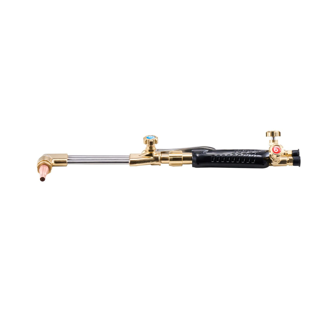 Oxygen Acetylene Torch Kit, Gas Welding Cutting Torch Kit, 12PCS Oxy Acetylene Brazing Tool Set with 177 inches Twin-Hose, 1 Cutting Nozzle, 2 Welding Tips & 2 Regulators (without Gas Cylinder)