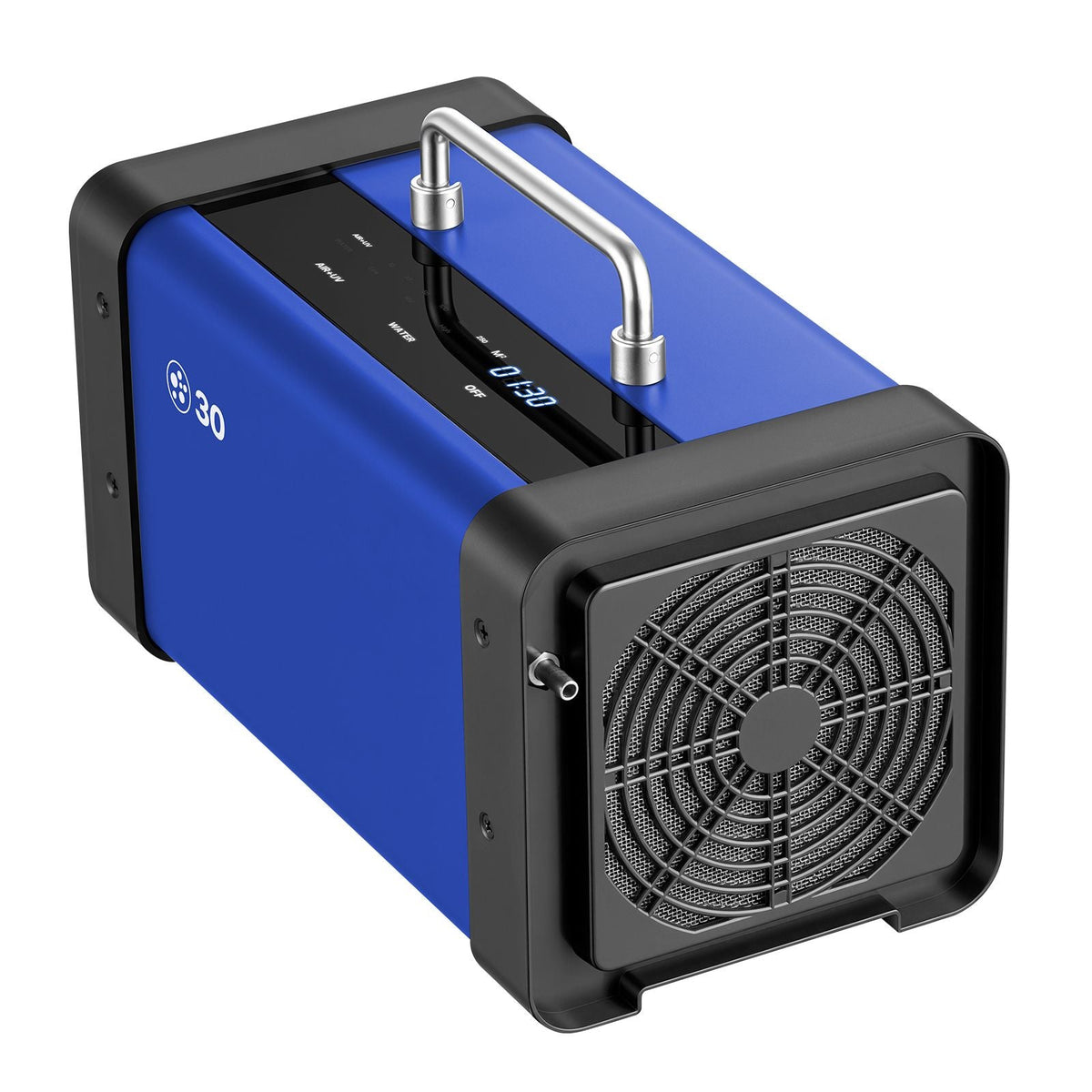 Ozone Generator, 30000mg/h Commercial Ozone Machine, with 15s Delayed Start & Dual-Hose Water Mode & LCD Touchscreen, Industrial Deodorizer for Car, Smoke, Home Odors, Up to 2700 sq.ft