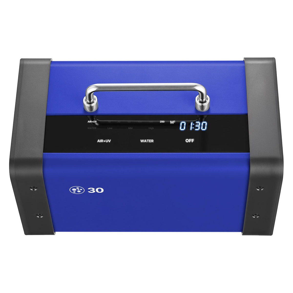 Ozone Generator, 30000mg/h Commercial Ozone Machine, with 15s Delayed Start & Dual-Hose Water Mode & LCD Touchscreen, Industrial Deodorizer for Car, Smoke, Home Odors, Up to 2700 sq.ft