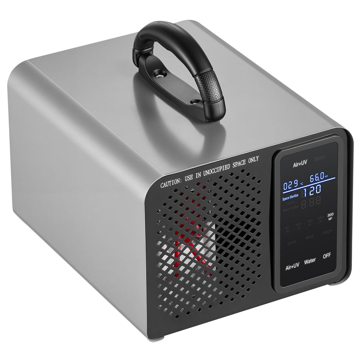 Ozone Generator, 36000mg/h Commercial Ozone Machine, with 15s Delayed Start & Area-Based Timer & LCD Touchscreen Display, Industrial Deodorizer for Car, Smoke, Home Odors, Up to 3200 sq.ft
