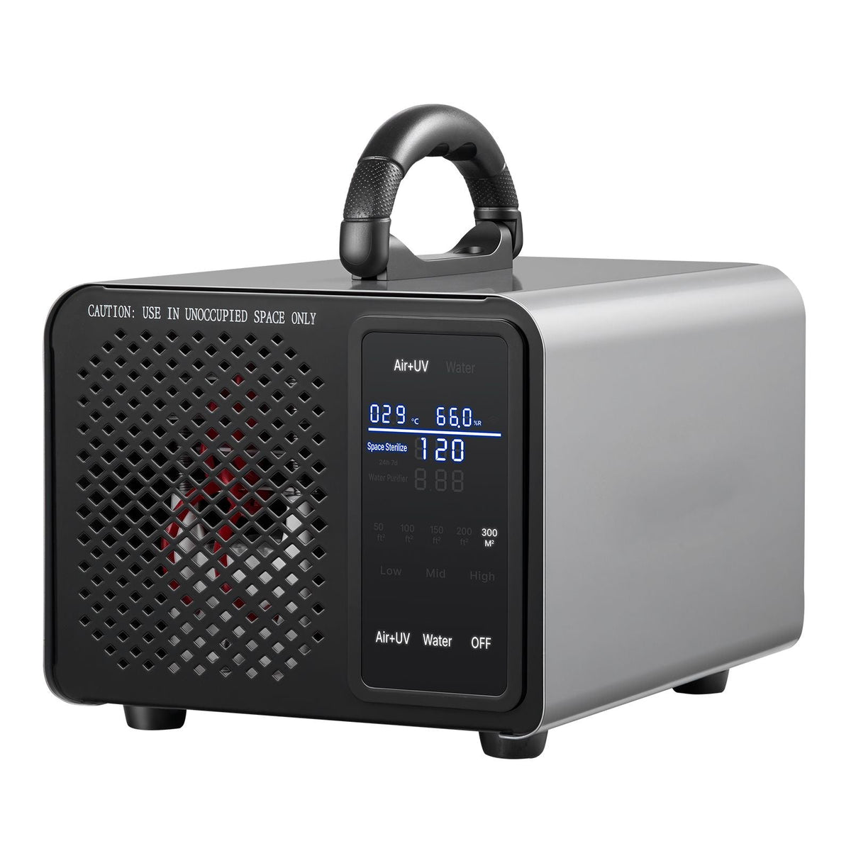 Ozone Generator, 36000mg/h Commercial Ozone Machine, with 15s Delayed Start & Area-Based Timer & LCD Touchscreen Display, Industrial Deodorizer for Car, Smoke, Home Odors, Up to 3200 sq.ft