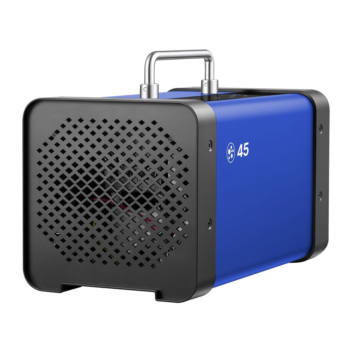 Ozone Generator, 45000mg/h Commercial Ozone Machine, with 15s Delayed Start & Dual-Hose Water Mode & LCD Touchscreen, Industrial Deodorizer for Car, Smoke, Home Odors, Up to 3800 sq.ft