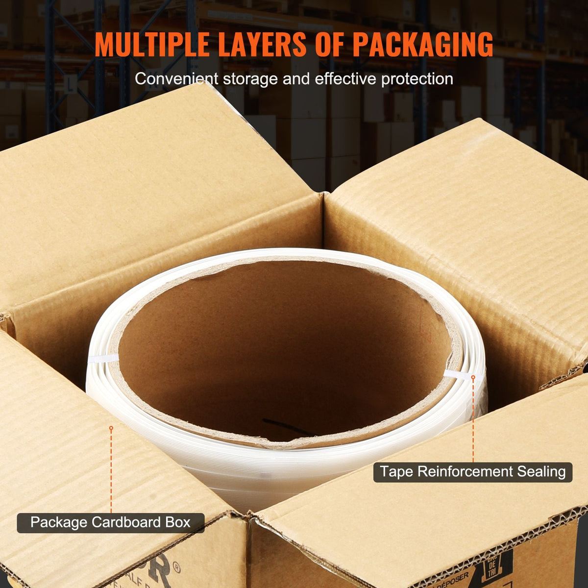 Packaging Woven Cord Strapping Roll, 330' Length x 3/4" Width x 0.03" Thickness, 1763 lbs Break Strength, Heavy Duty Banding Pallet Strap Coil, Portable Strong Banding Packing Straps, White