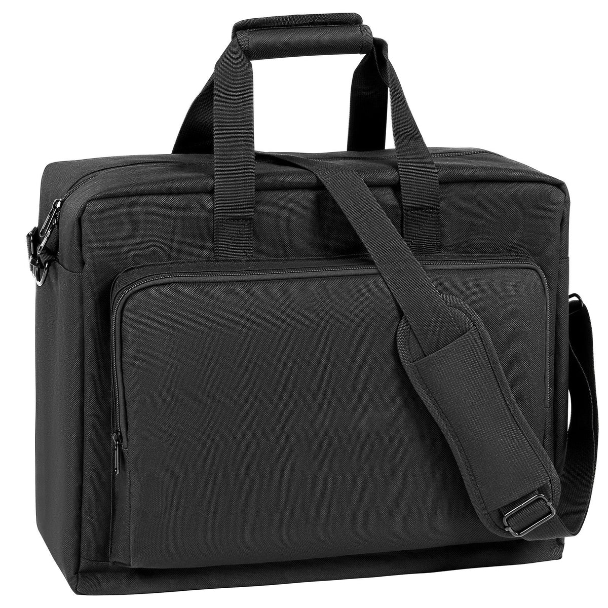 Padded DJ Mixer Gig Bag, 1200D Oxford Fabric, DJ Gear Carry Bag with a Storage Pocket 4.92 ft Removable Shoulder Strap 0.39 in Padding, 19.29 x 8.66 x 15.34 in Storage Case for DJ Controller