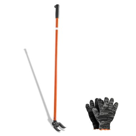Pallet Buster Tool, 44 Inch Carbon Steel Handle Wrecking Pry Bar, 2000 lbs Weight Capacity, Heavy Duty Deck Board Removal Tool, Breaker Bar for Flooring, Framing, Roofing, Trim, Drywall