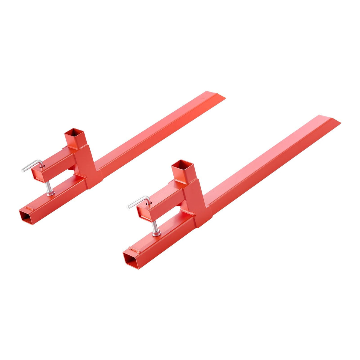 Pallet Forks, 2000 lbs Clamp on Pallet Forks, 43-Inch Total Length Heavy-Duty Quick Attach Tractor Fork Compatible with Tractor Attachments, Loader Bucket, and Skid Steer, Orange