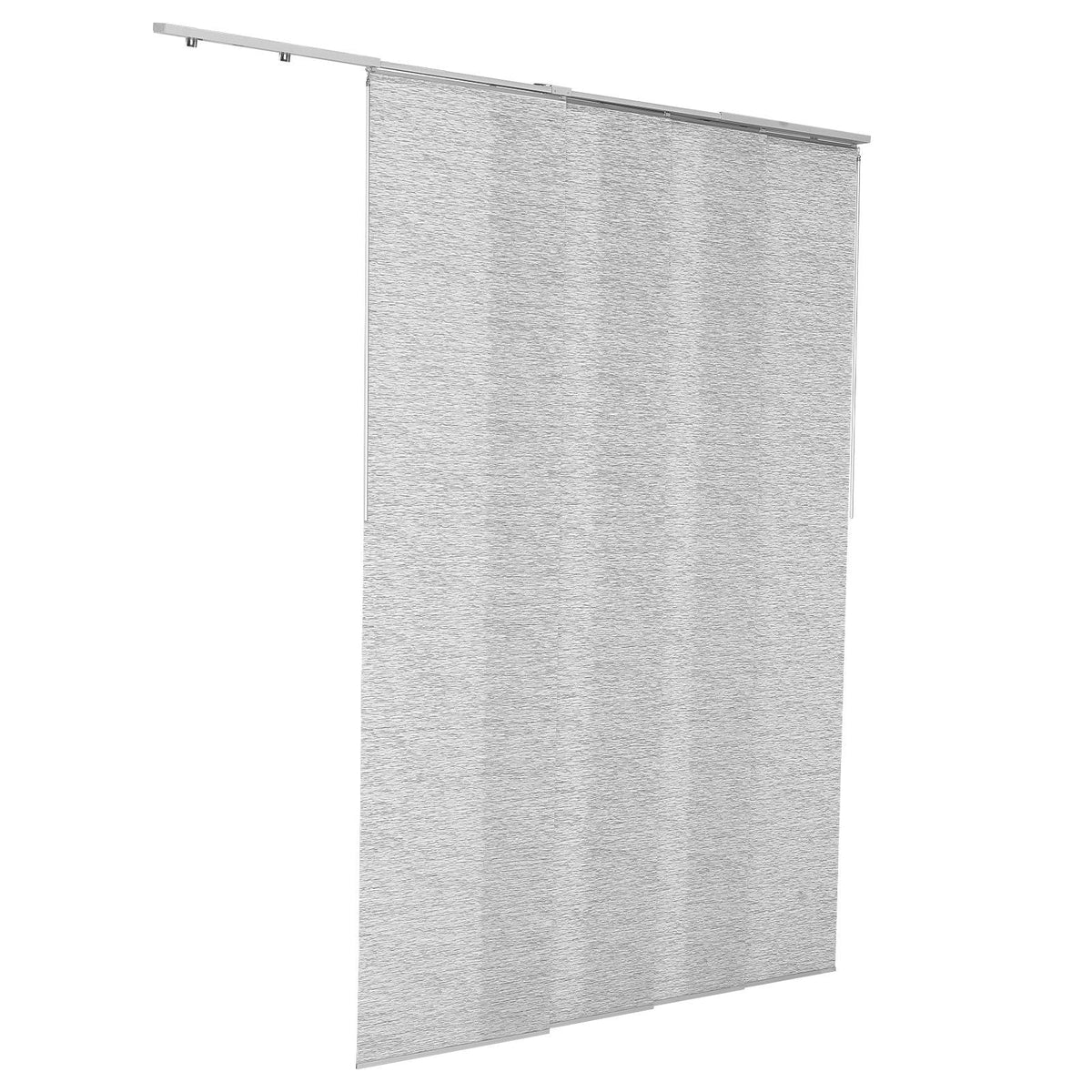 Panel Track Blinds, Extendable Track from 45.8 in to 86 in W, Trimmable Panel Curtains Up to 96 in H, Adjustable Vertical Panel Blinds for Sliding Doors, Patio Doors, Room Divider, Window, Gray