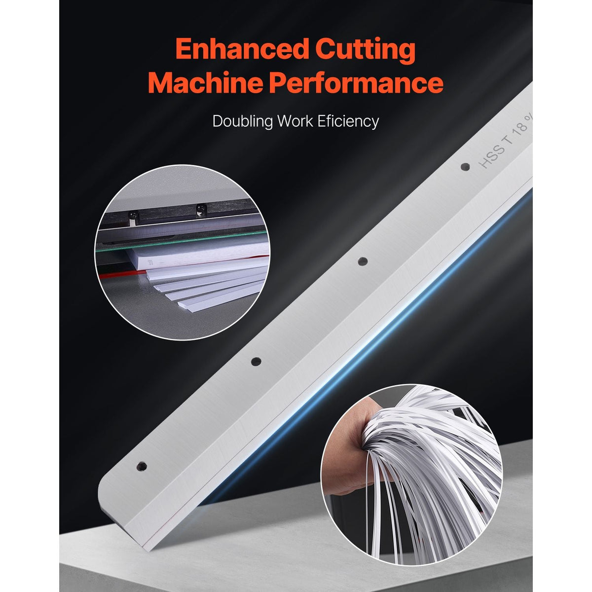 Paper Cutter Blade, Heavy Duty Steel Blade Replacement Suitable for Professional Cutter G450VS+, Paper Trimmer Machine Spare Blade,503 x 43 x 6 mm