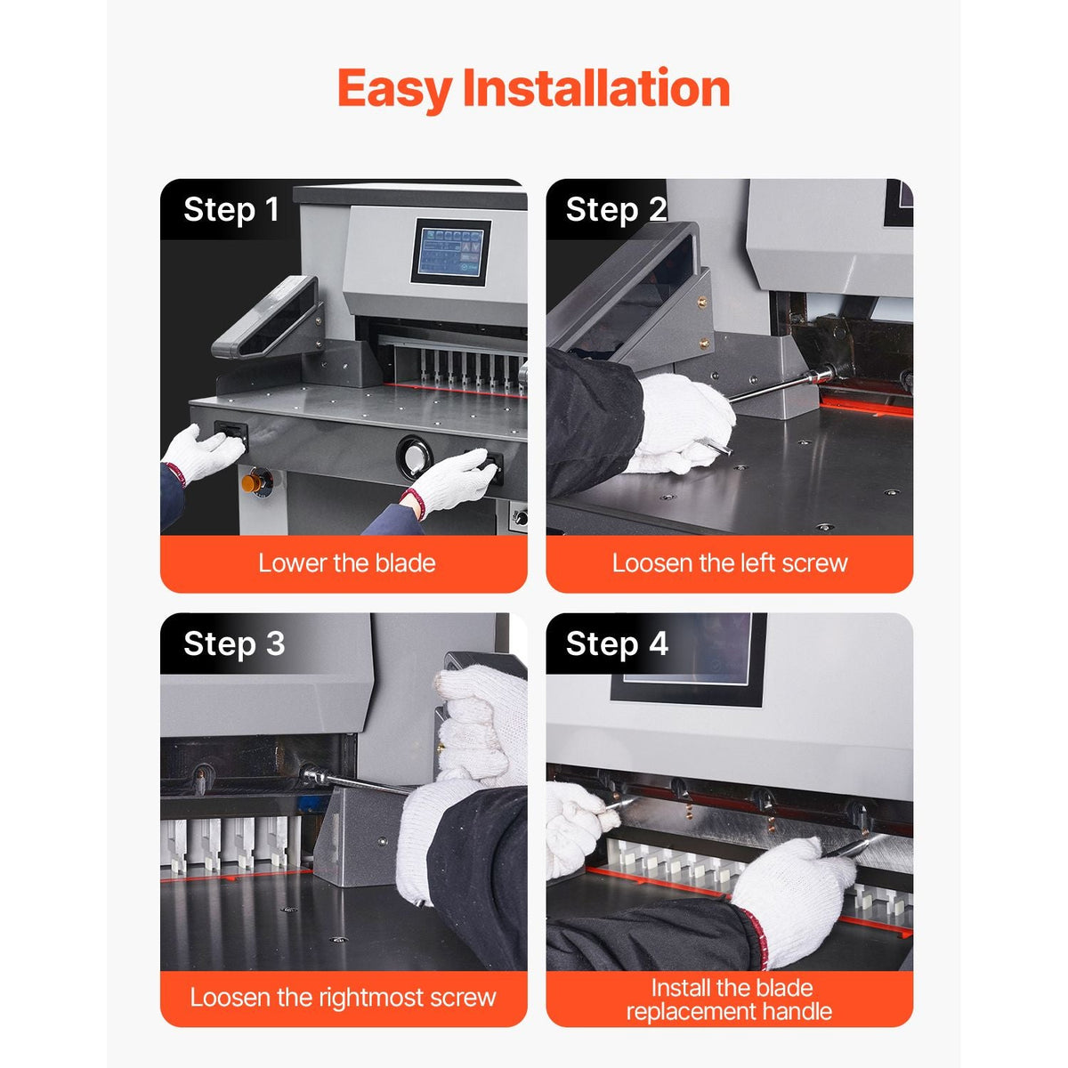 Paper Cutter Blade, Heavy Duty Steel Blade Replacement Suitable for Professional Cutter H520TV7/E5208L, Paper Trimmer Machine Spare Blade,650 x 80 x 10 mm