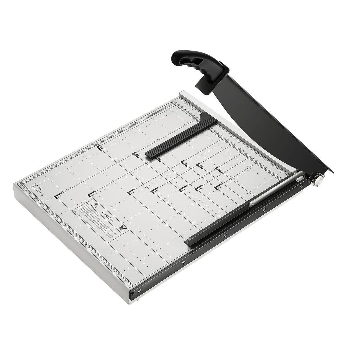 Paper Cutter, Guillotine Trimmer, 18" Cut Length, 15 Sheets Capacity, Heavy Duty Guillotine Paper Cutter with Guard Rail/Blade Lock for Cardstock/Cardboard, Paper Trimmer for Home Office School