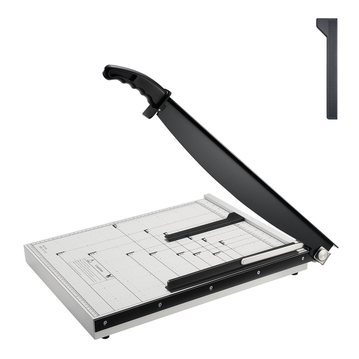 Paper Cutter, Guillotine Trimmer, 18" Cut Length, 15 Sheets Capacity, Heavy Duty Guillotine Paper Cutter with Guard Rail/Blade Lock for Cardstock/Cardboard, Paper Trimmer for Home Office School