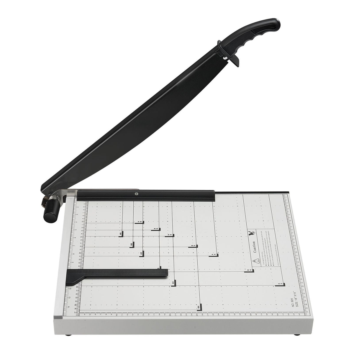 Paper Cutter, Guillotine Trimmer, 18" Cut Length, 15 Sheets Capacity, Heavy Duty Guillotine Paper Cutter with Guard Rail/Blade Lock for Cardstock/Cardboard, Paper Trimmer for Home Office School