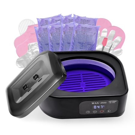 Paraffin Wax Machine for Hands and Feet, 3500ML Professional Paraffin Wax Warmer, 113 Fahrenheit-167 Fahrenheit Digital Display Paraffin Bath Moisturizing Kit with Timer
