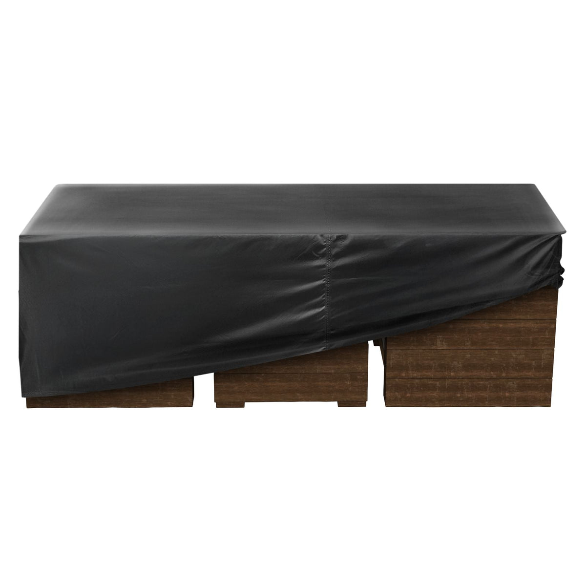 Patio Furniture Cover, 420D Heavy Duty Waterproof Outdoor Dining Table and Chairs Cover, Large Rectangular Patio Table Covers with Air Vent for All Weather, 88L x 62W x 28H inch, Black