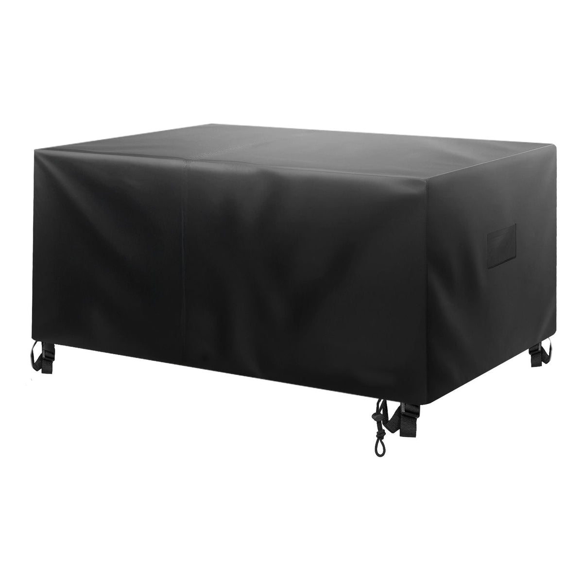 Patio Furniture Cover, 420D Heavy Duty Waterproof Outdoor Dining Table and Chairs Cover, Large Squre Patio Table Covers with Air Vent for All Weather, 74L x 74W x 28H inch, Black