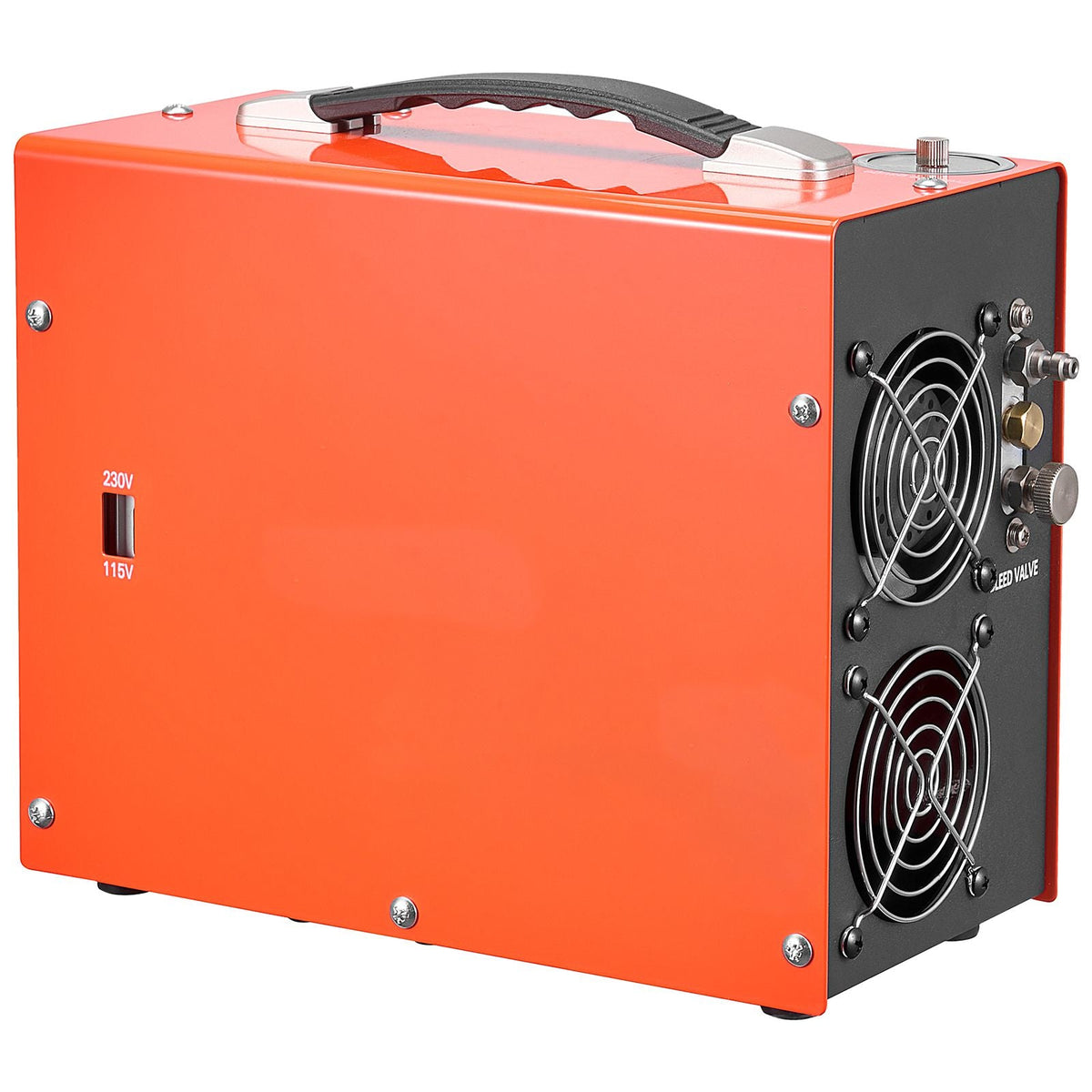 PCP Air Compressor 4500PSI PCP Airgun Compressor & Built-in Converter, Auto Stop 350W DC12V/AC120V Portable Paintball Tank Compressors for Air Rifle, Scuba Diving Bottle