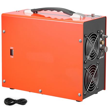 PCP Air Compressor 4500PSI PCP Airgun Compressor & Built-in Converter, Auto Stop 350W DC12V/AC120V Portable Paintball Tank Compressors for Air Rifle, Scuba Diving Bottle