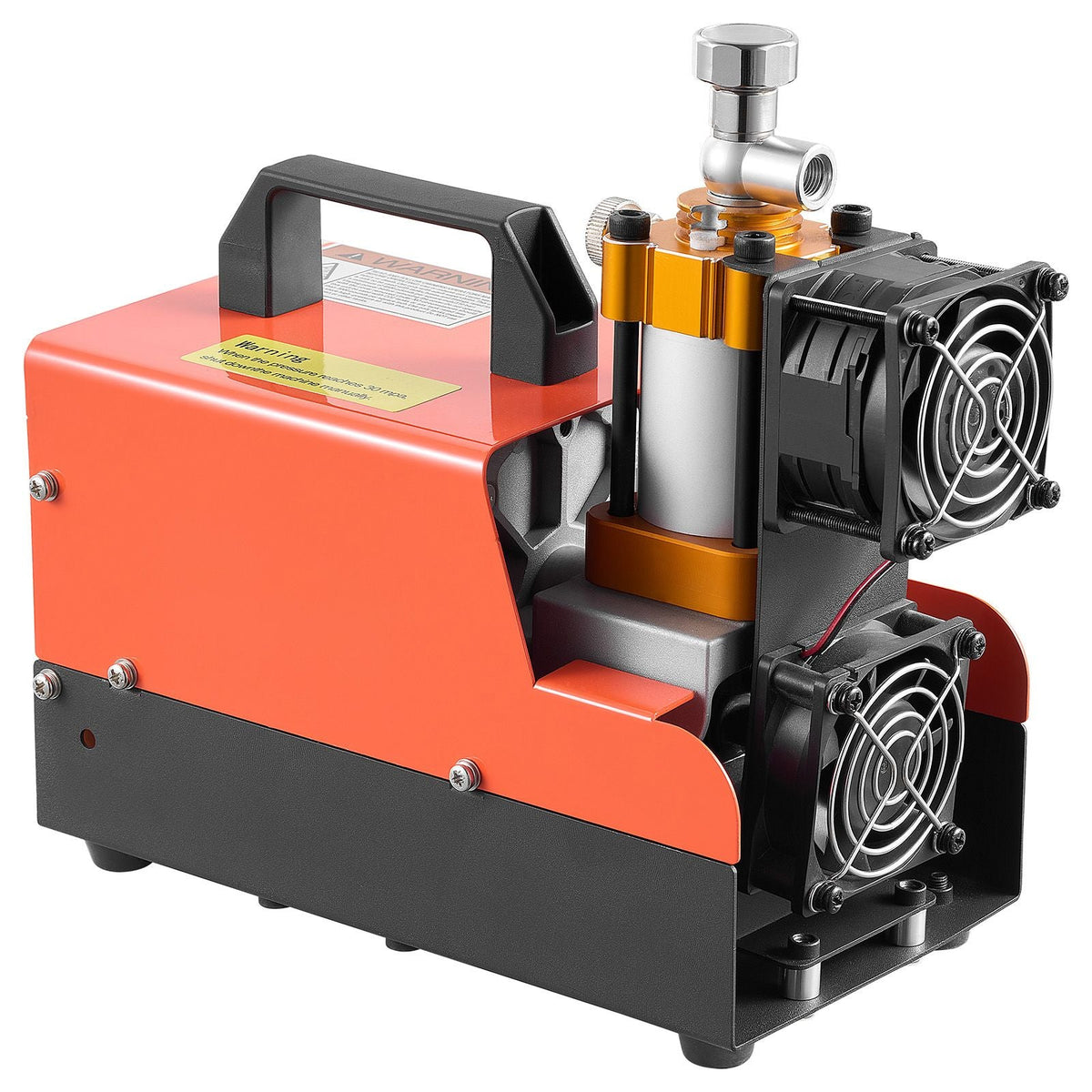 PCP Air Compressor 4500PSI PCP Airgun Compressor & External Converter, Manual Stop 250W DC12V/AC120V Portable Paintball Tank Compressors for Air Rifle, Scuba Diving Bottle
